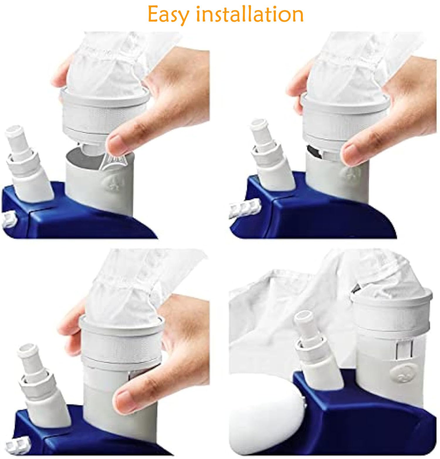 Sacchetti Per La Pulizia Della Piscina, Confezione Da 2 Sacchetti Filtro In Nylon Con Cerniera E Filtri Di Ricambio Per Pulitori Per Piscine Polaris 280480 90693167