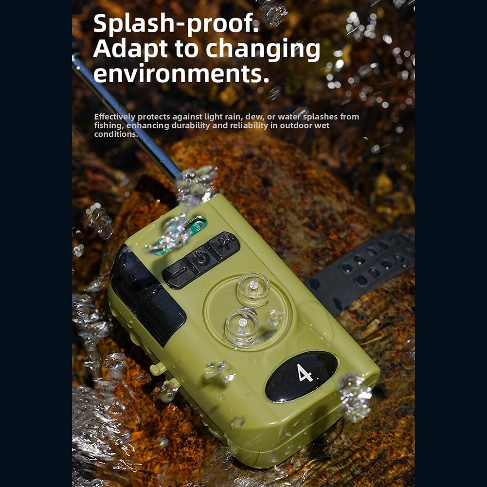 Set di allarme per abboccata da pesca con segnale di 500 m per portata, indicatore sensibile dell'amo per canna da mare, volume regolabile, sistema wireless