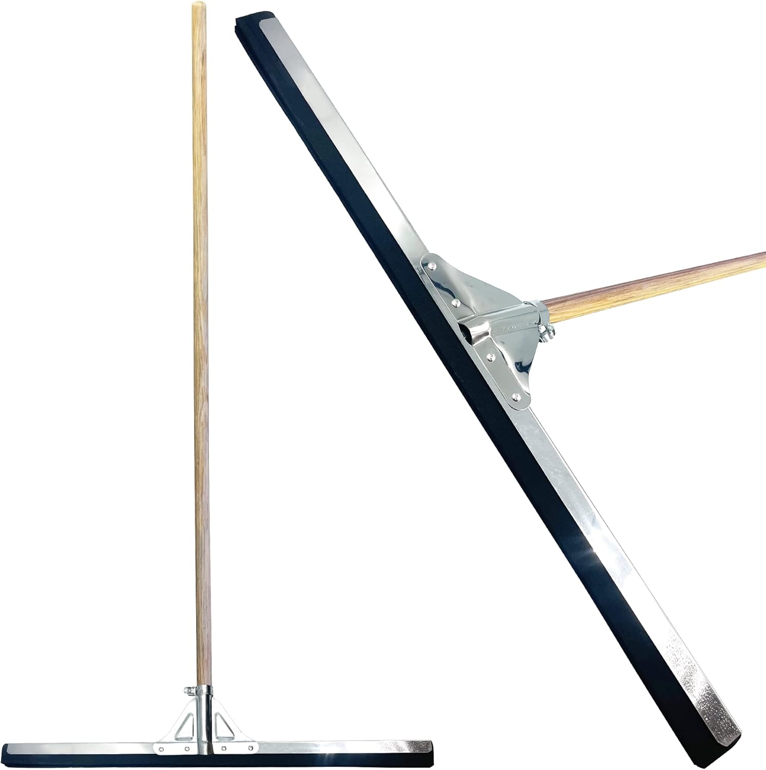 30 Floor Squeegee with 120cm Squeegee Long Handle, Floor Wiper with 2