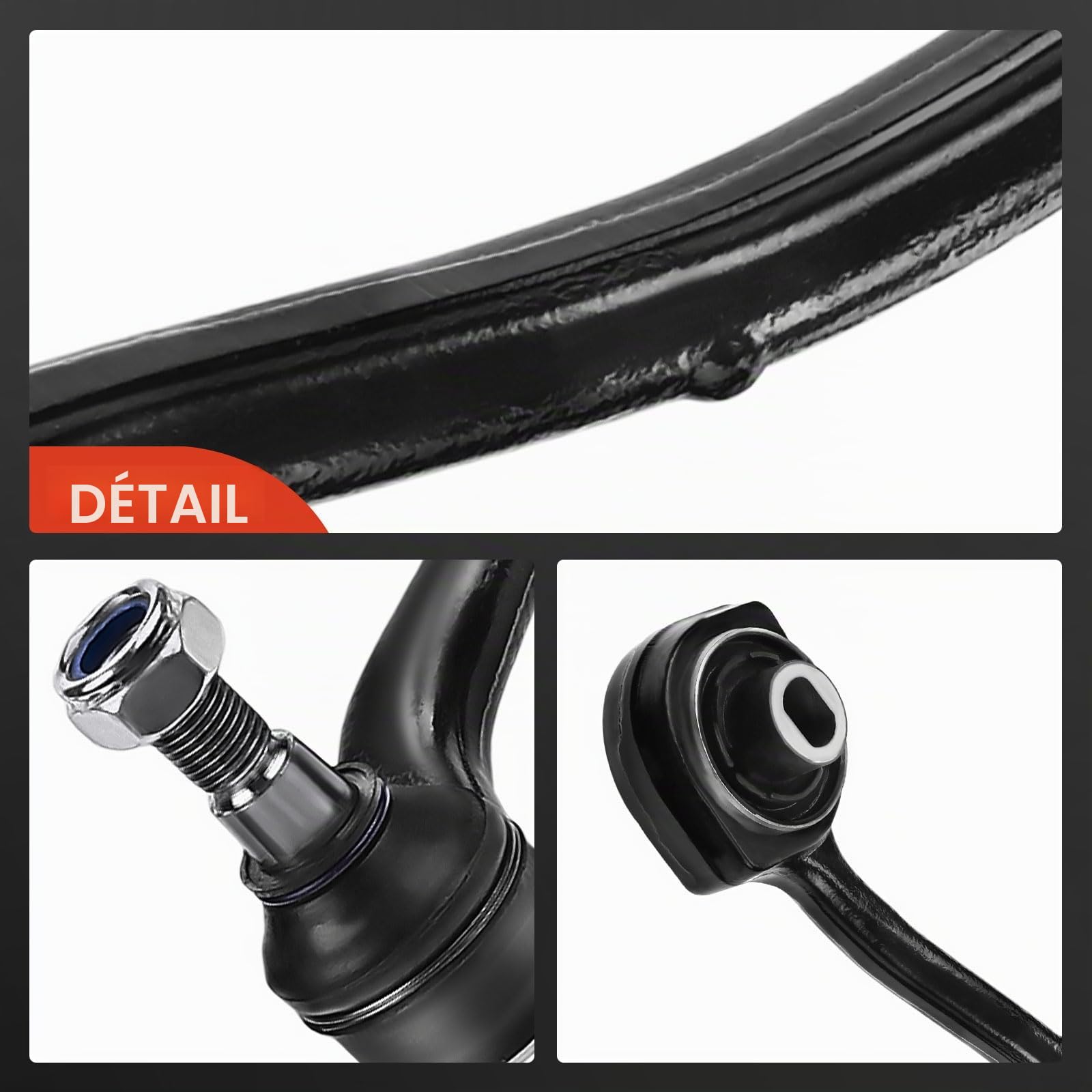 Frankberg 8x Bras de Suspension Avant Gauche Droite Compatible avec Classe CLC CL203 Classe C Coupé CL203 Classe C T-Model S203 CLK Cabriolet A209 Classe C W203 Remplacer# 2033300111