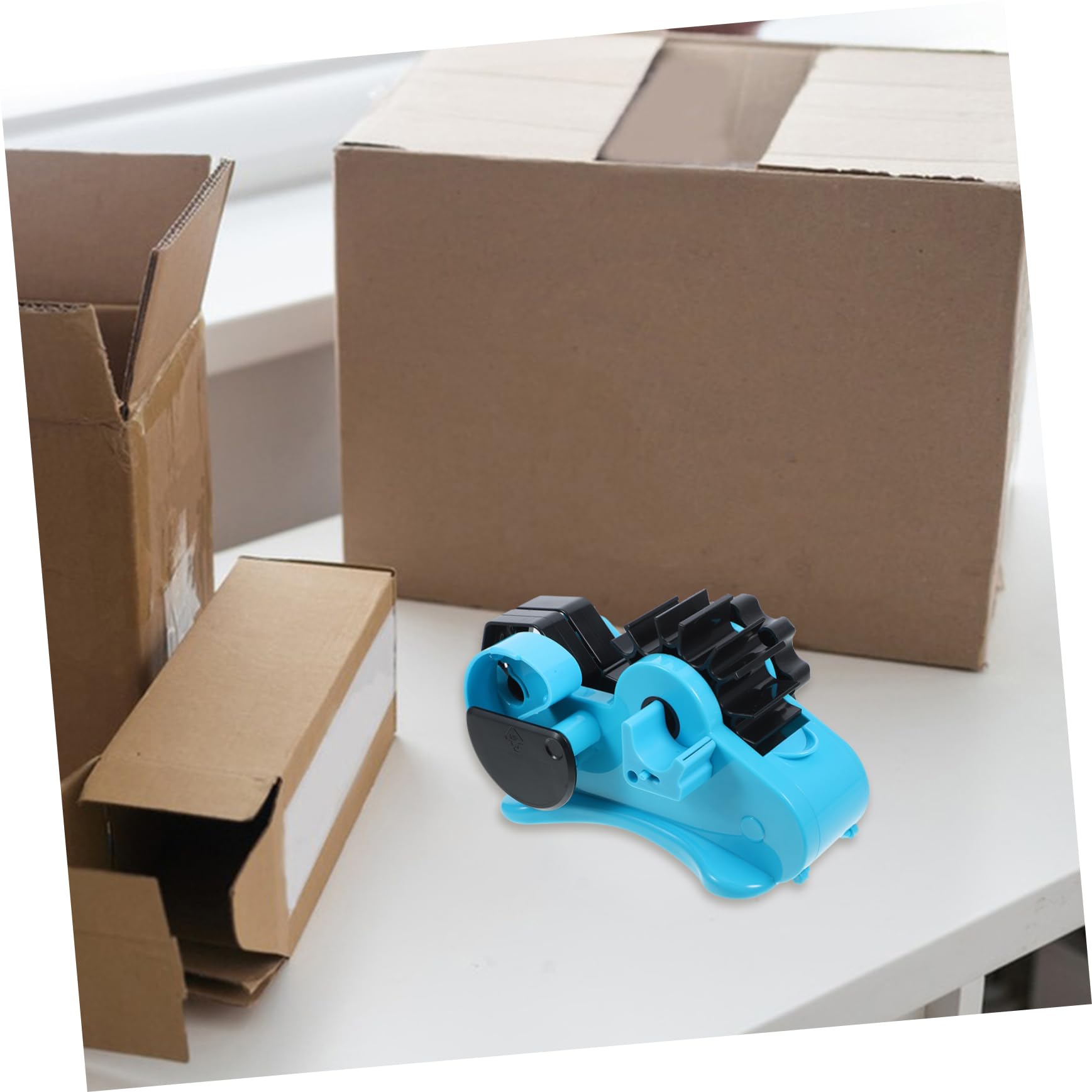 Homoyoyo Dispenser per Nastro Adesivo Taglierina da Tavolo Multifunzionale Supporto per Pezzi, Materiale Abs Elegante, Facile da Riporre, per Eventi Familiari e Progetti Artistici