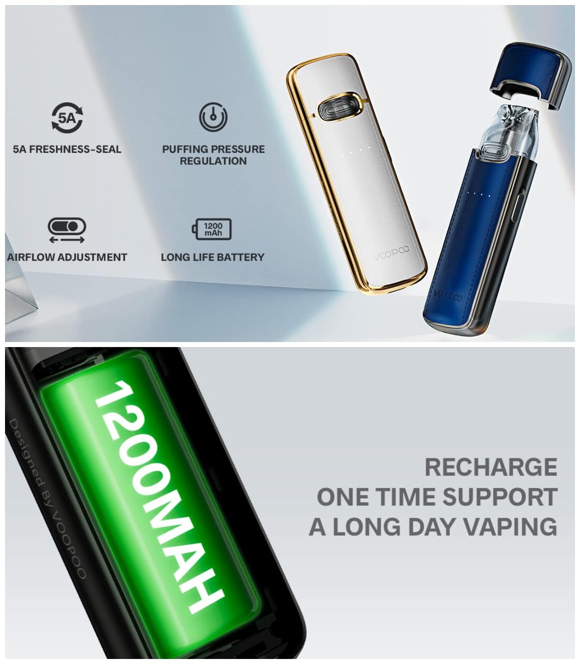 elfbar nachfüll pod läuft aus Pod VMate E2 VOOPOO : 1500mAh, 30W, cartouche 3ml main image 0