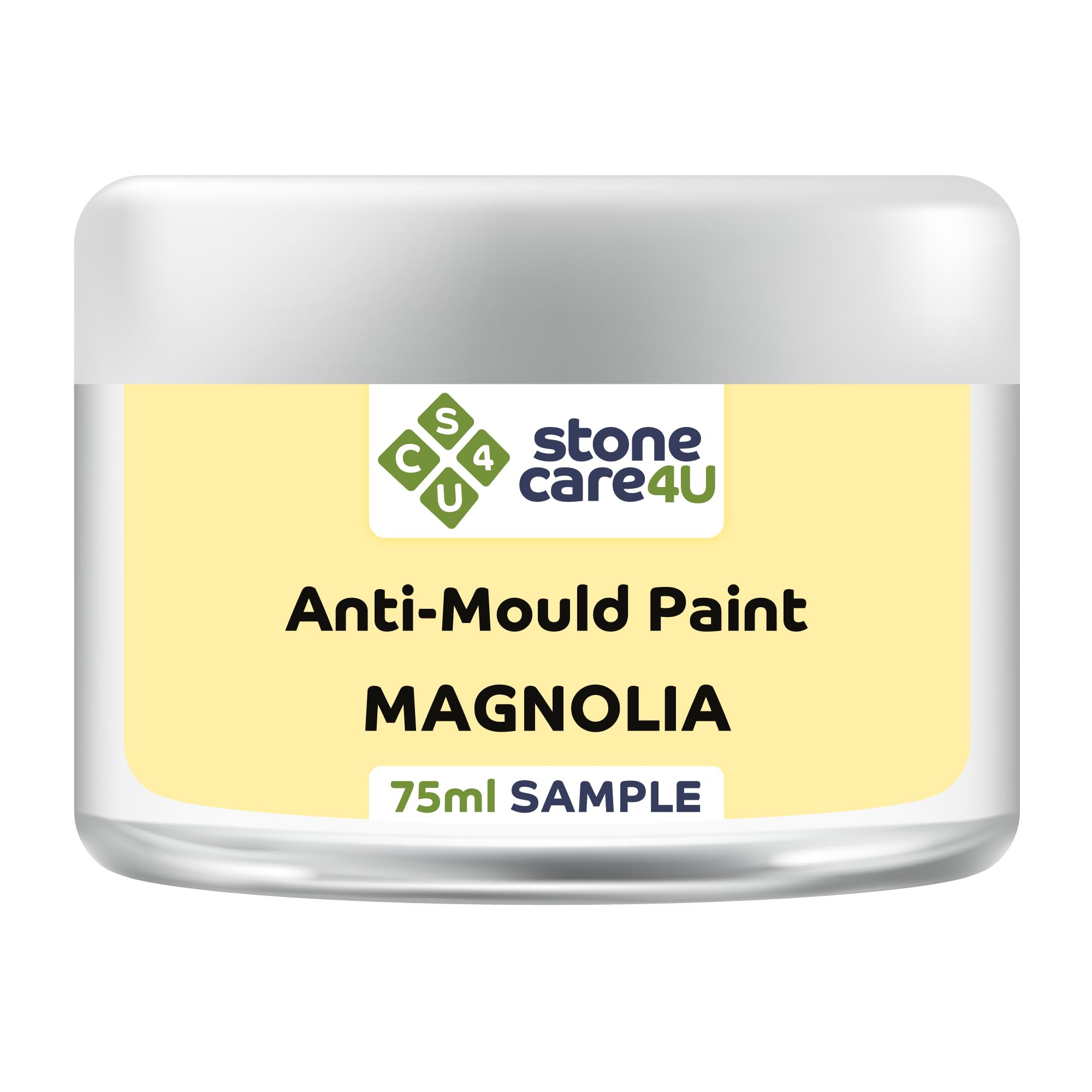 Stonecare4u Magnolia Anti Mould Paint - 75Ml Sample For Walls & Ceilings In Bathrooms, Kitchens & Bedrooms. Ultimate Protection Against Dangerous Mould - 5Yr Mould Resistance