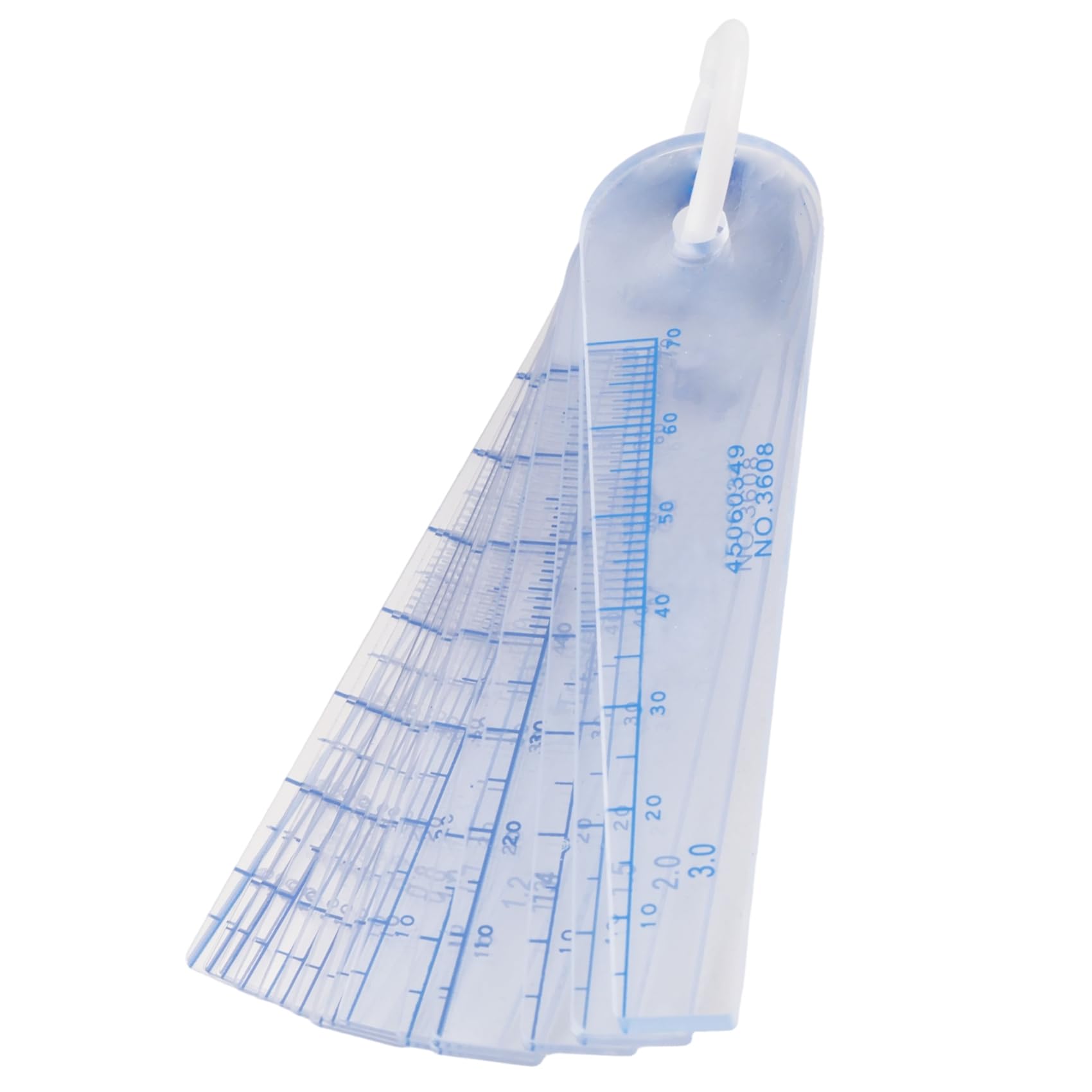rirue Plastic Feeler Gauge 0.05mm to 3mm Metric -Measuring Tool 21 Leaf