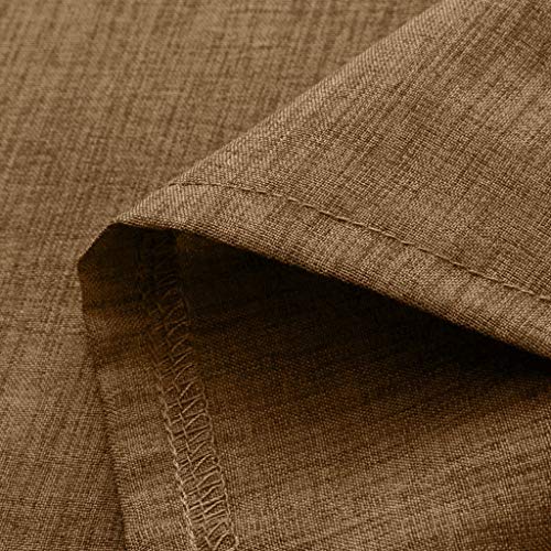 Sweat-shirt homme coton anti-déformation marron manches longues 52