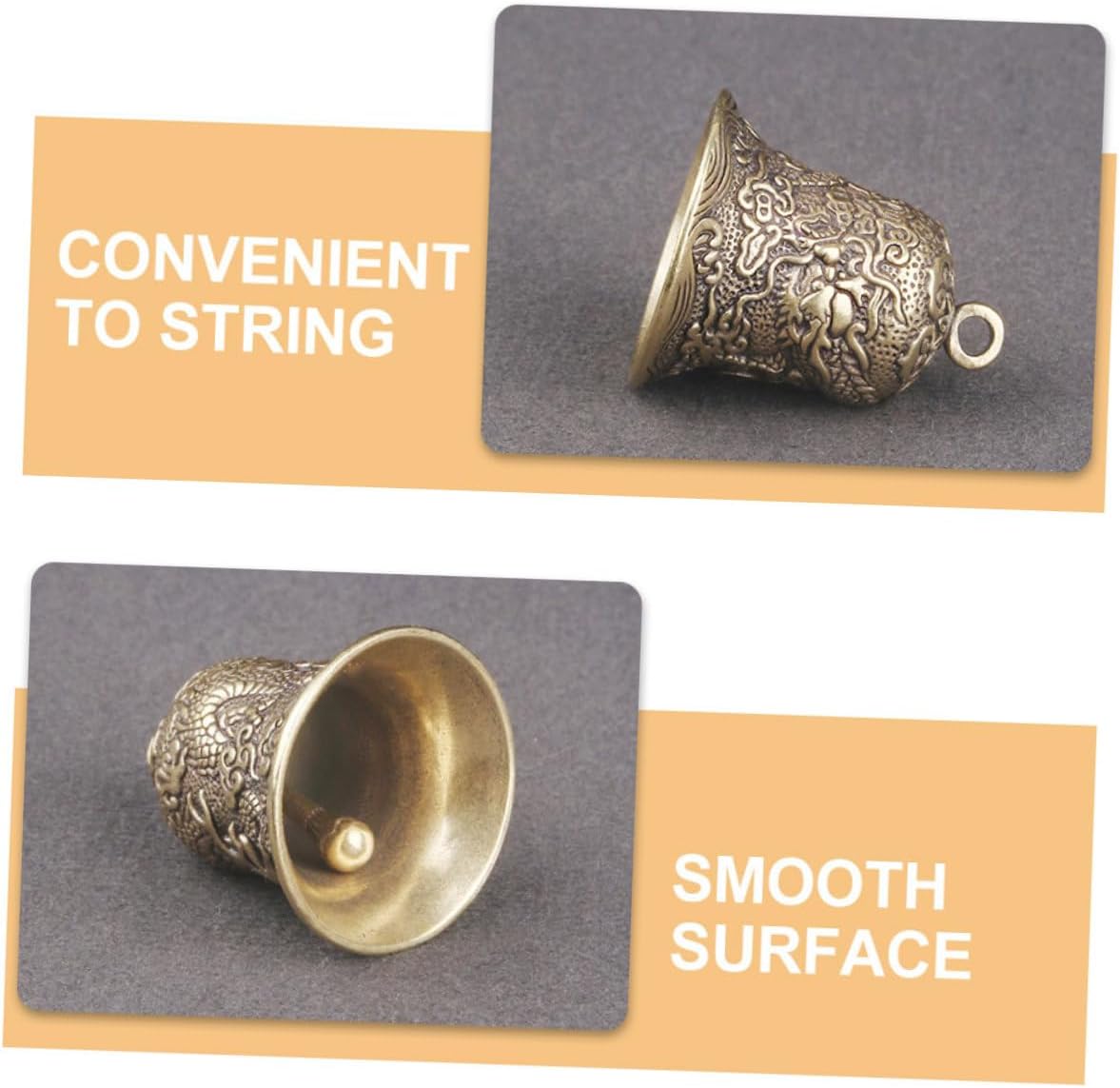 Hanging Bell Ornament Mini Bell Pendant Retro Brass Bell Charm Bell for Crafting Decorative Bells