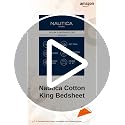 Image of NAUTICA 160TC Super Soft 100% Cotton King Bedsheet with 2 Pillow Covers -3Pc Set (Bradford) Solid-Purple /Mauve