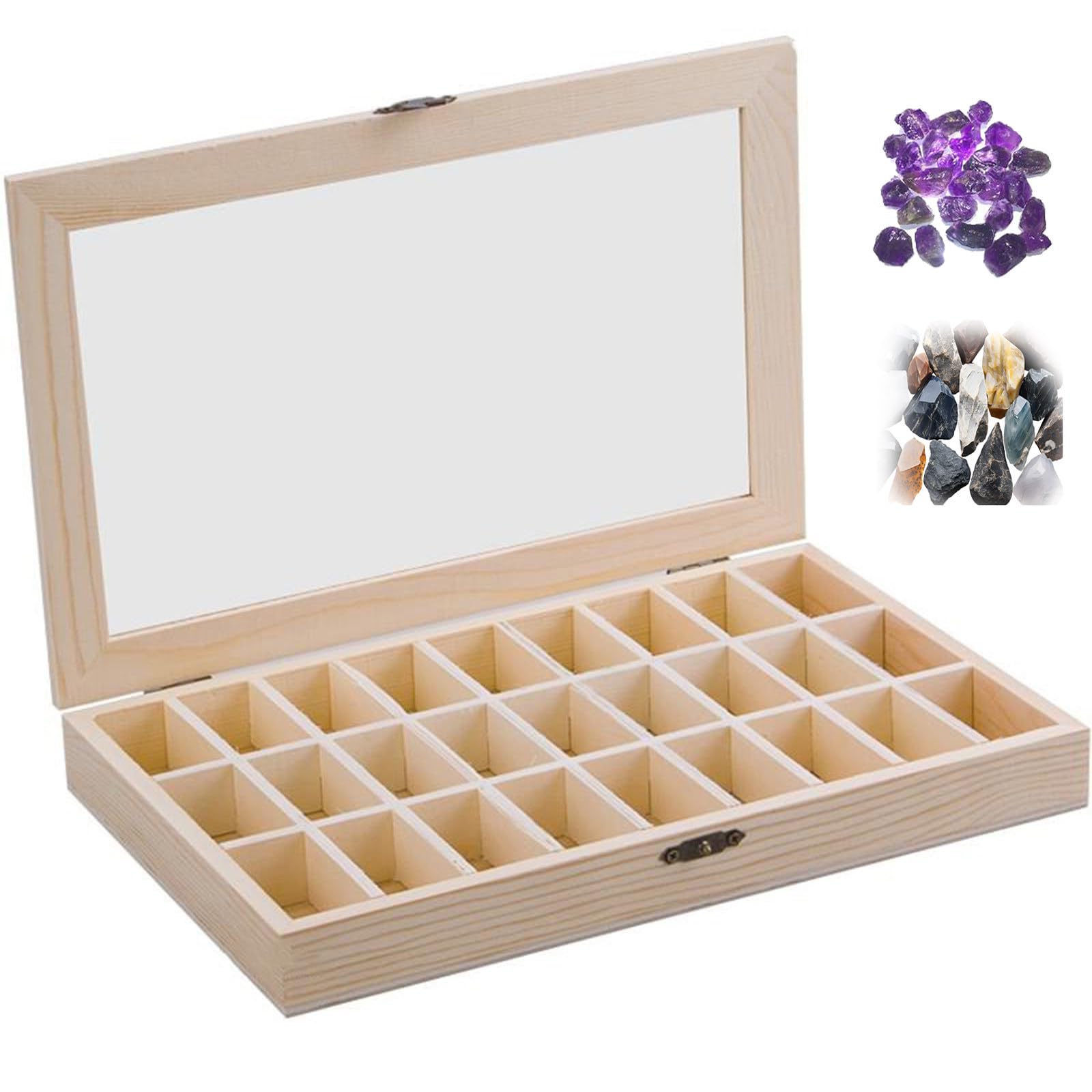 Boîte de présentation bois pour minéraux : le cadeau des passionnés