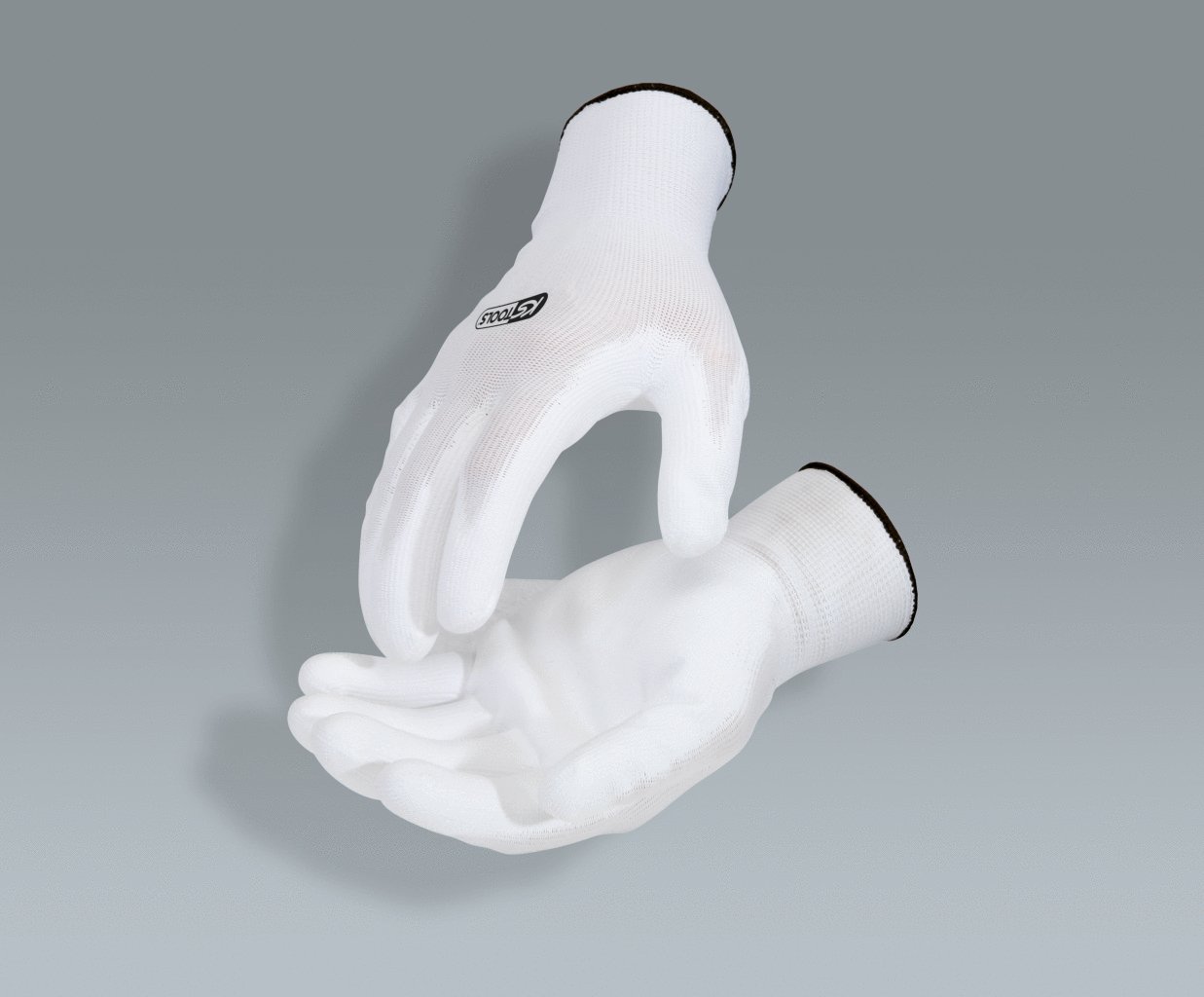 KS Tools 310.0450 Gants avec enduction polyuréthane sur paume Taille L 12 paires