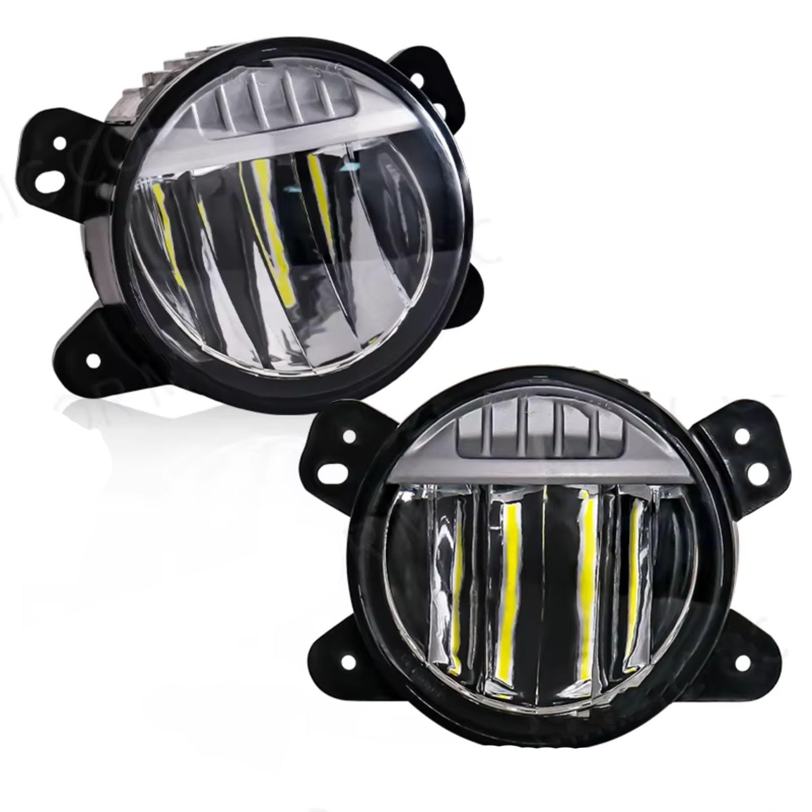 Gruppo ottico Compatibile Con Jeep Per Wrangler Per JK 2 2007 2008 2009 2010 2011 2012 2013 2014 2015 Fendinebbia Luci Di Marcia Diurna Paraurti Anteriore Faro Bianco