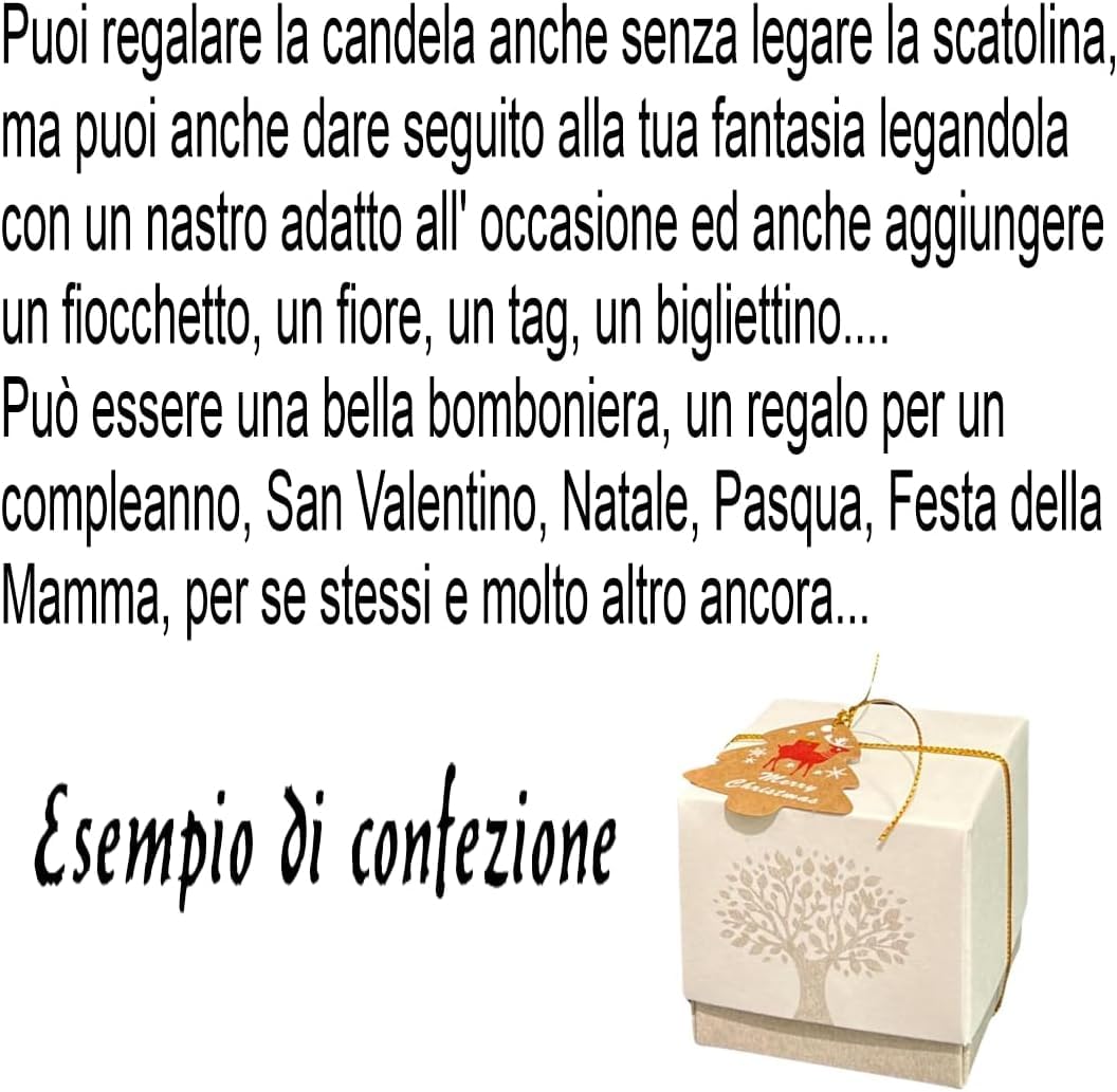 Regalami.shop candele colorate profumate con sei eleganti scatole da regalo con Albero della Vita