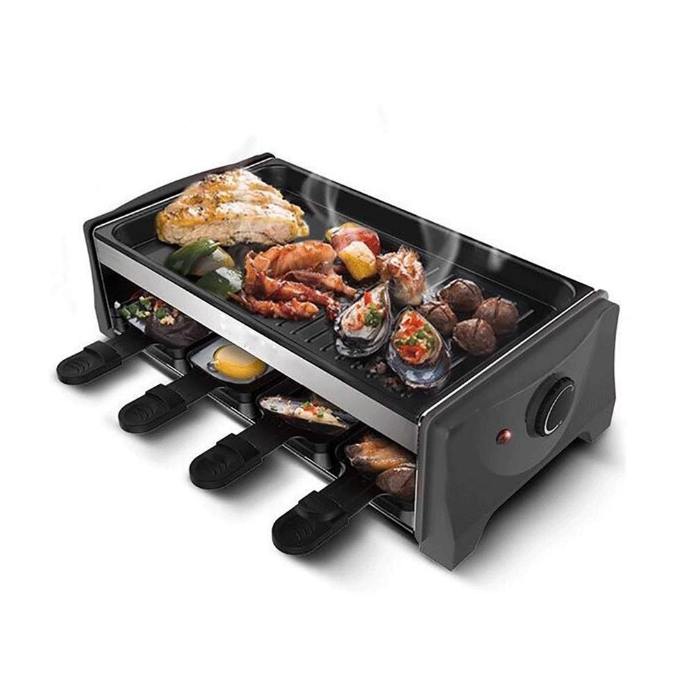 bbq stand, Barbecue Grill Multifunctional Electric, Adjustable Temperature Control Smokeless Double-layer Household