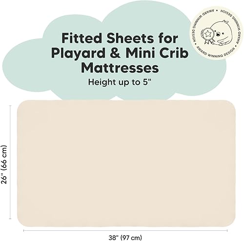 Miniatura 2 de KeaBabies Paquete de 2 sábanas para cuna pequeñas y 2 sábanas orgánicas para cuna para niños, niñas, sábanas bajeras de jersey, sábanas para cuna de