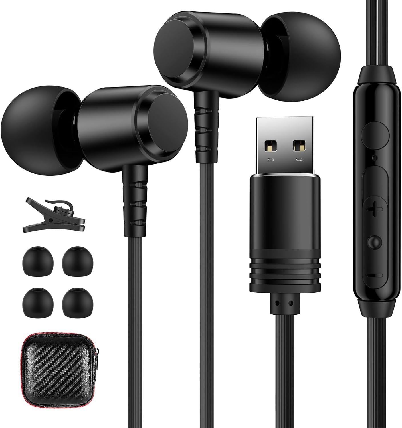 USB Headset with Microphone for Noise