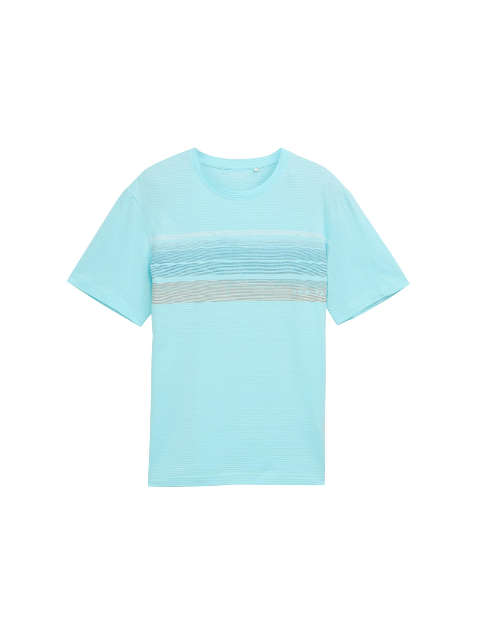 TOM TAILOR Men's T-Shirt, 34921 - Caribbean Turquoise, XS