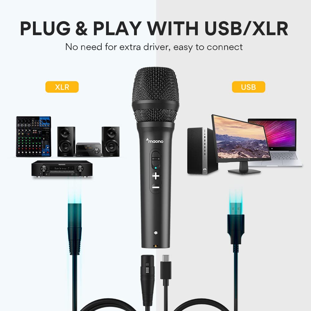 Amazon.co.jp: [MAONO] マイク usb ダイナミックマイク【 USB
