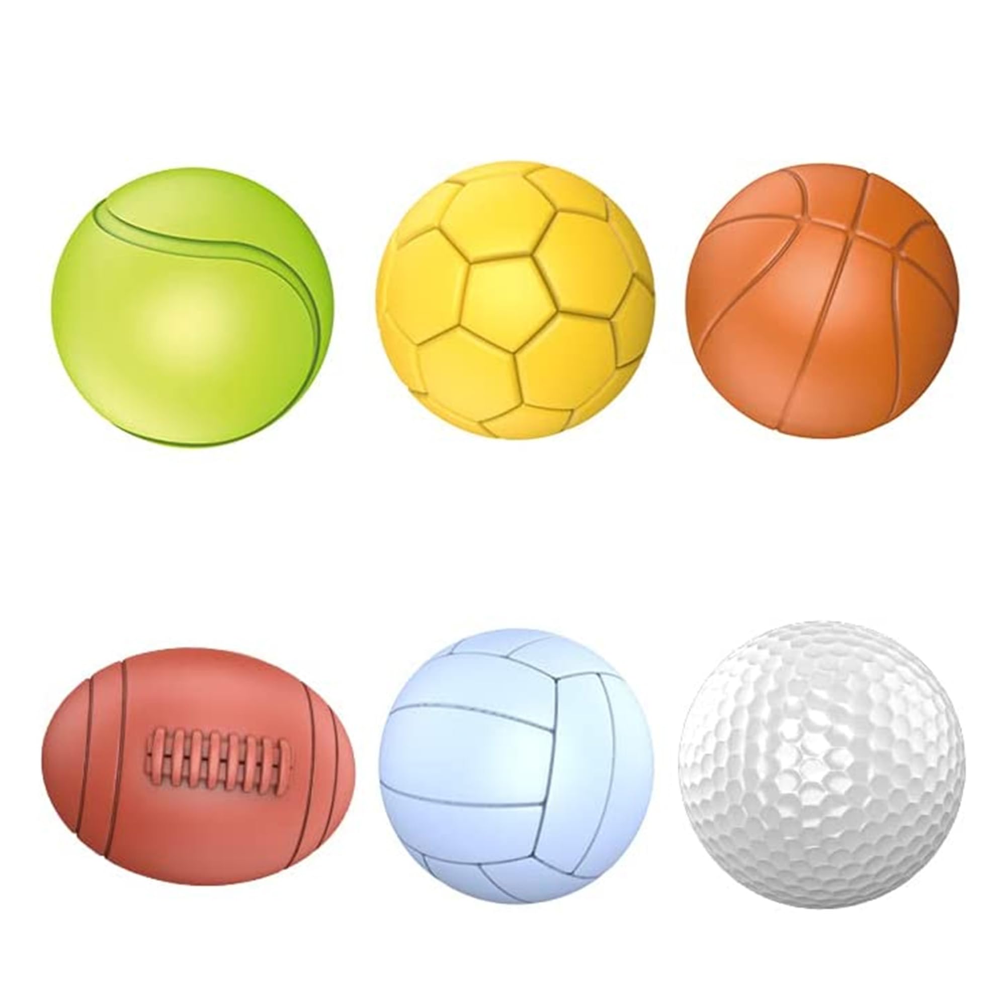 Baby Sensory Balls, Baby Soft Rubber Balls for Toddlers 1-3, Montessori Baby Sensory Toys, Baby Bath Toys 6 to 12 Months, Kids Soccer Ball, Sport & Outdoors Baby Balls, 6 Rubber Balls for Kids
