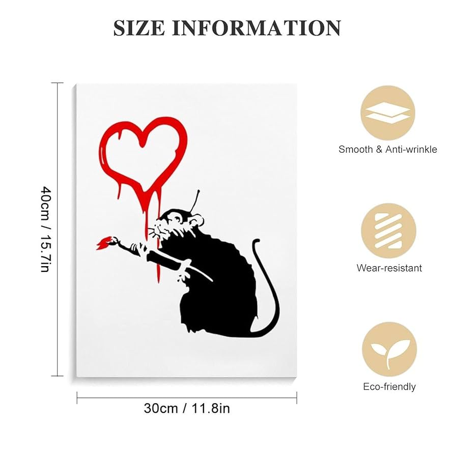 アートポスター/バンクシー・GET OUTネズミ アートポスター/バンクシー・GET OUTネズミ Banksy（バンクシー