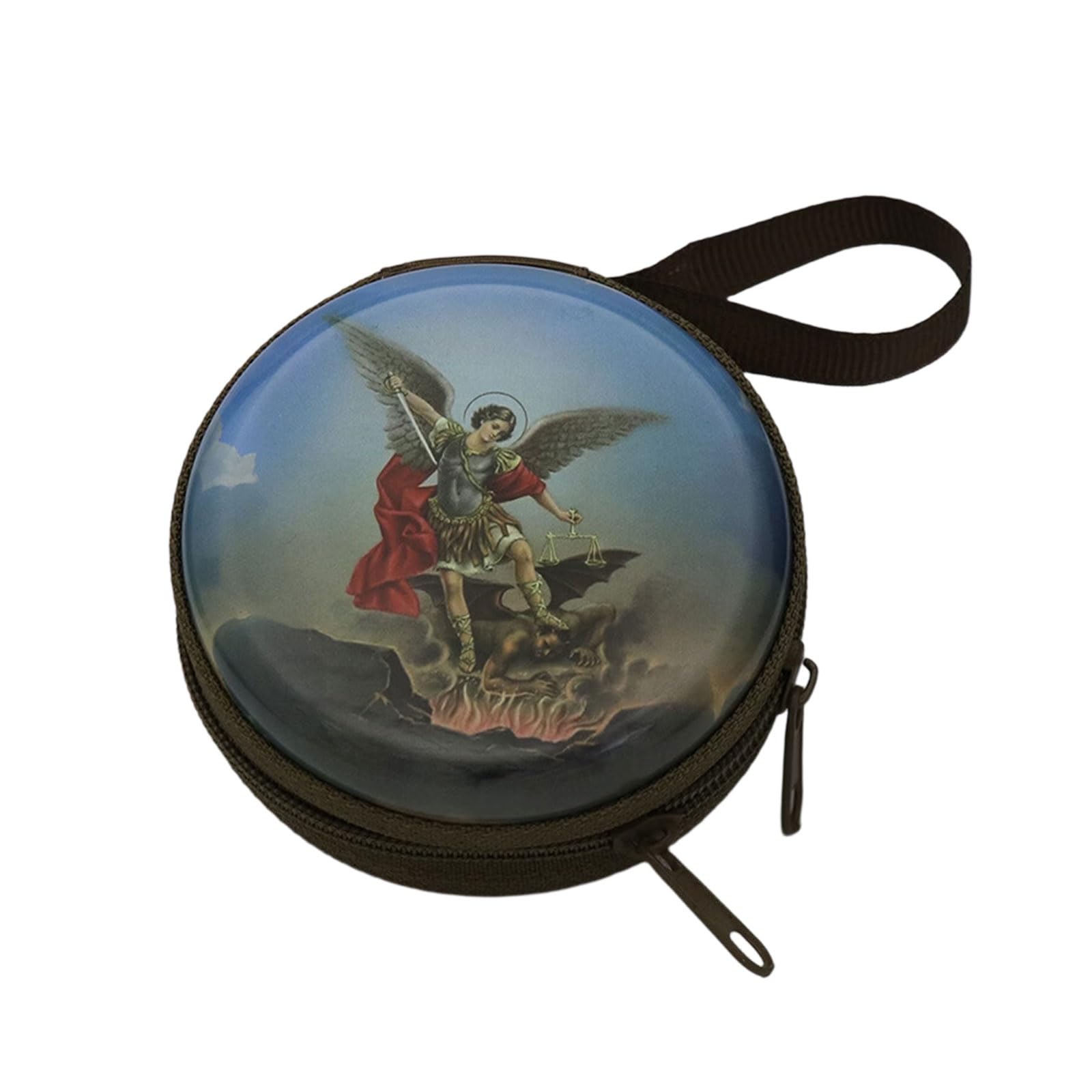 Beimus Catholic Rosary Pouches Religious Jewelry Storage Box Coin Purses Rosary Prayer Bag Religious Jewelry Storage Box Gift Catholic Pouches