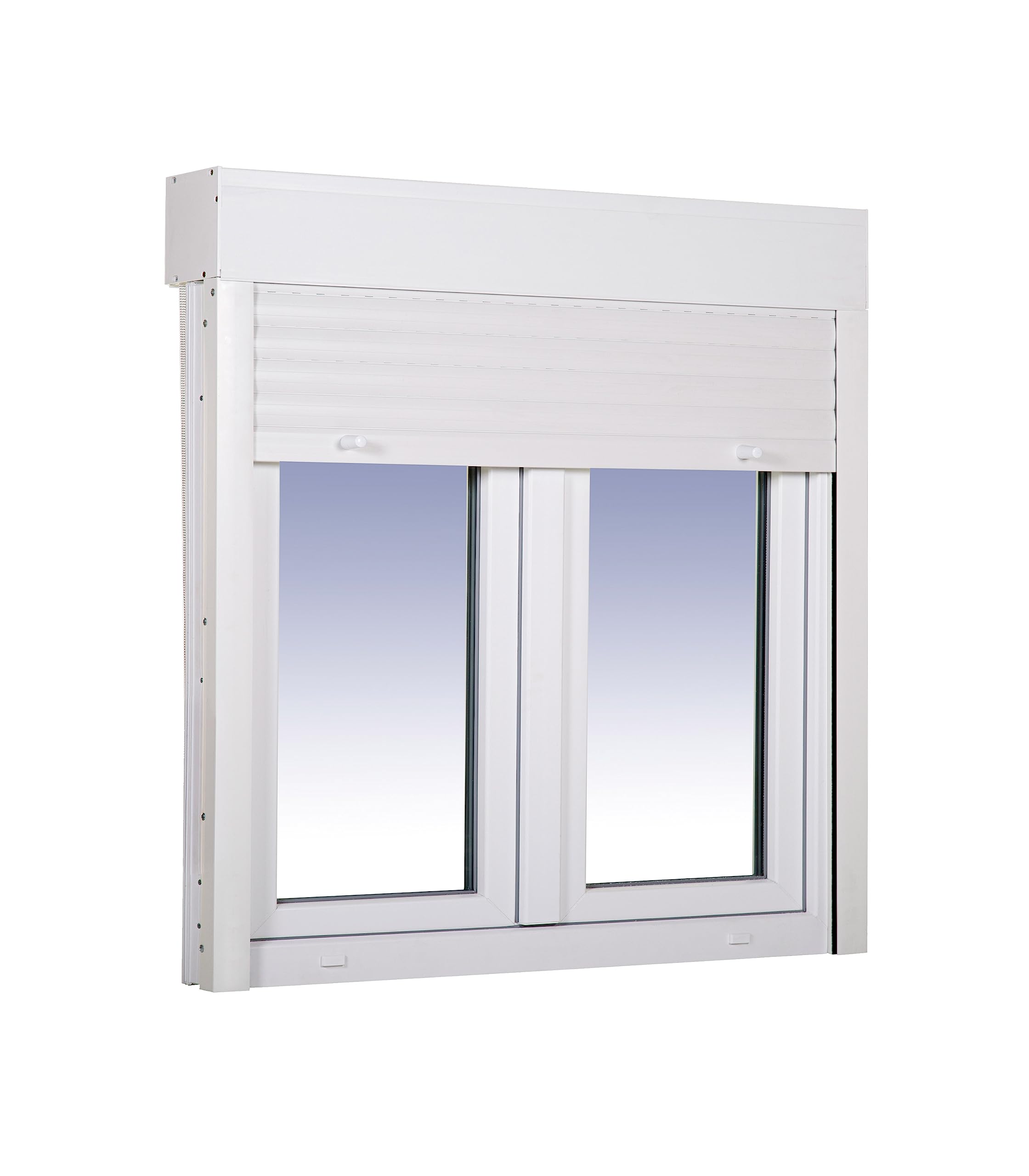 Ventanastock PVC 1000x1155 Practicable Oscilobatiente 2 hojas con Persiana de PVC