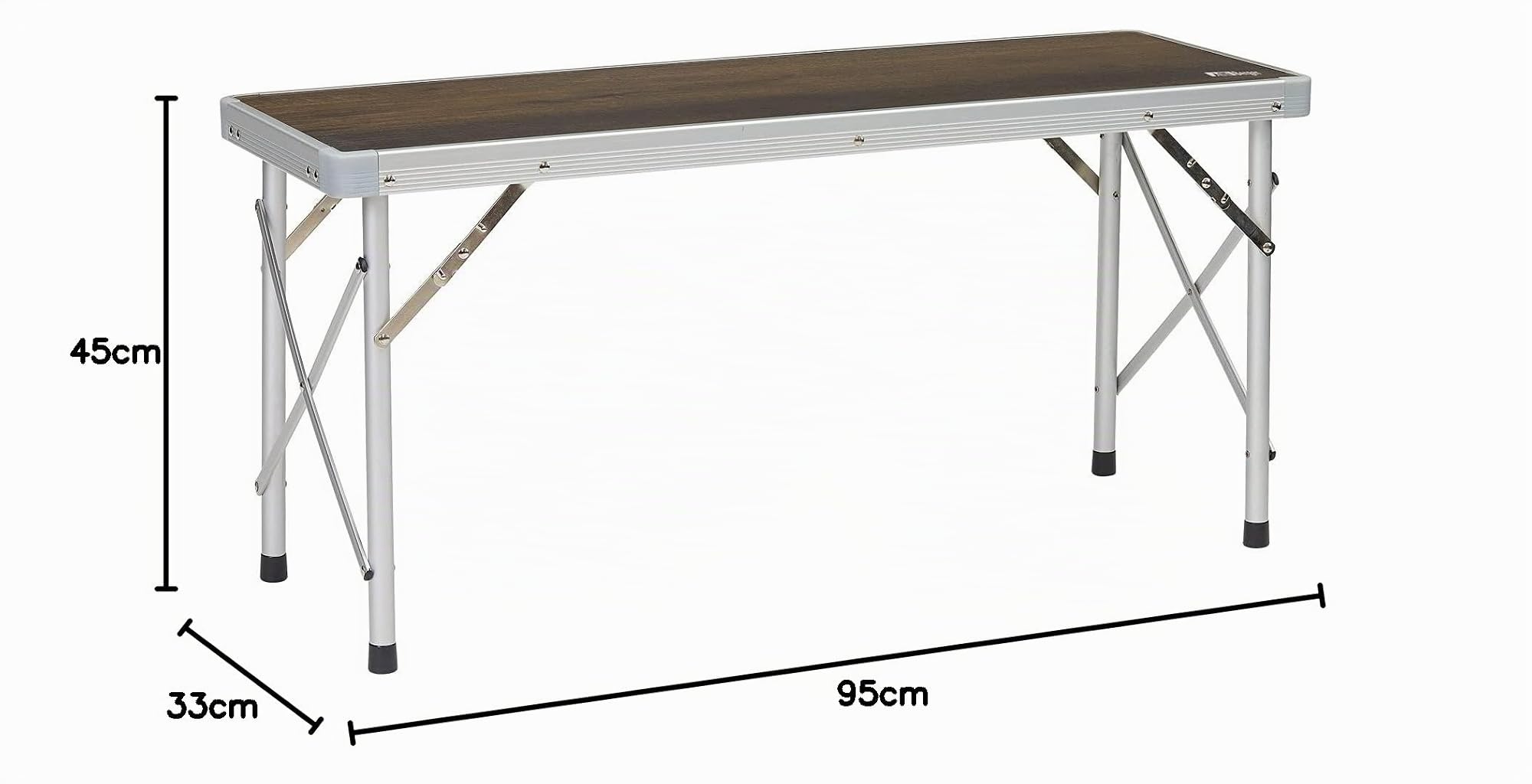 BERGER Sitzbank Livenza │Camping Picknick Bank Sitzhocker Essbank Campingbank Festival Kinderbank │stabil, extrem leicht, klappbar, belastbar bis 150 kg, platzsparend verstaubar, Aluminium (Dunkel)