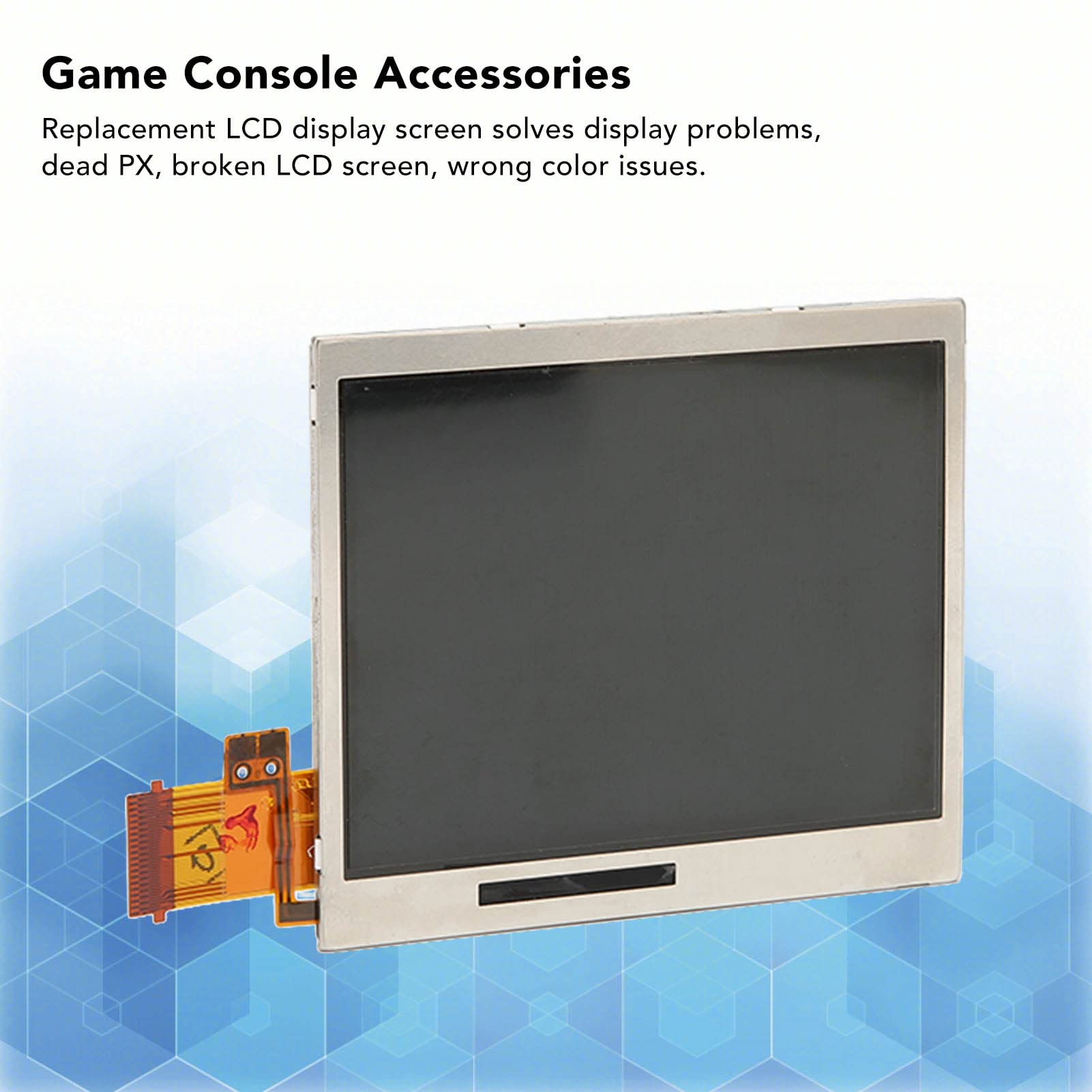 Sxhlseller Écran D'affichage LCD de 3 Pouces, Remplacement D'écran Tactile LCD pour Console de Jeu Polyvalente, écran D'affichage LCD pour Console de Jeu DS Lite Écran Supérieur de 3 Pouces