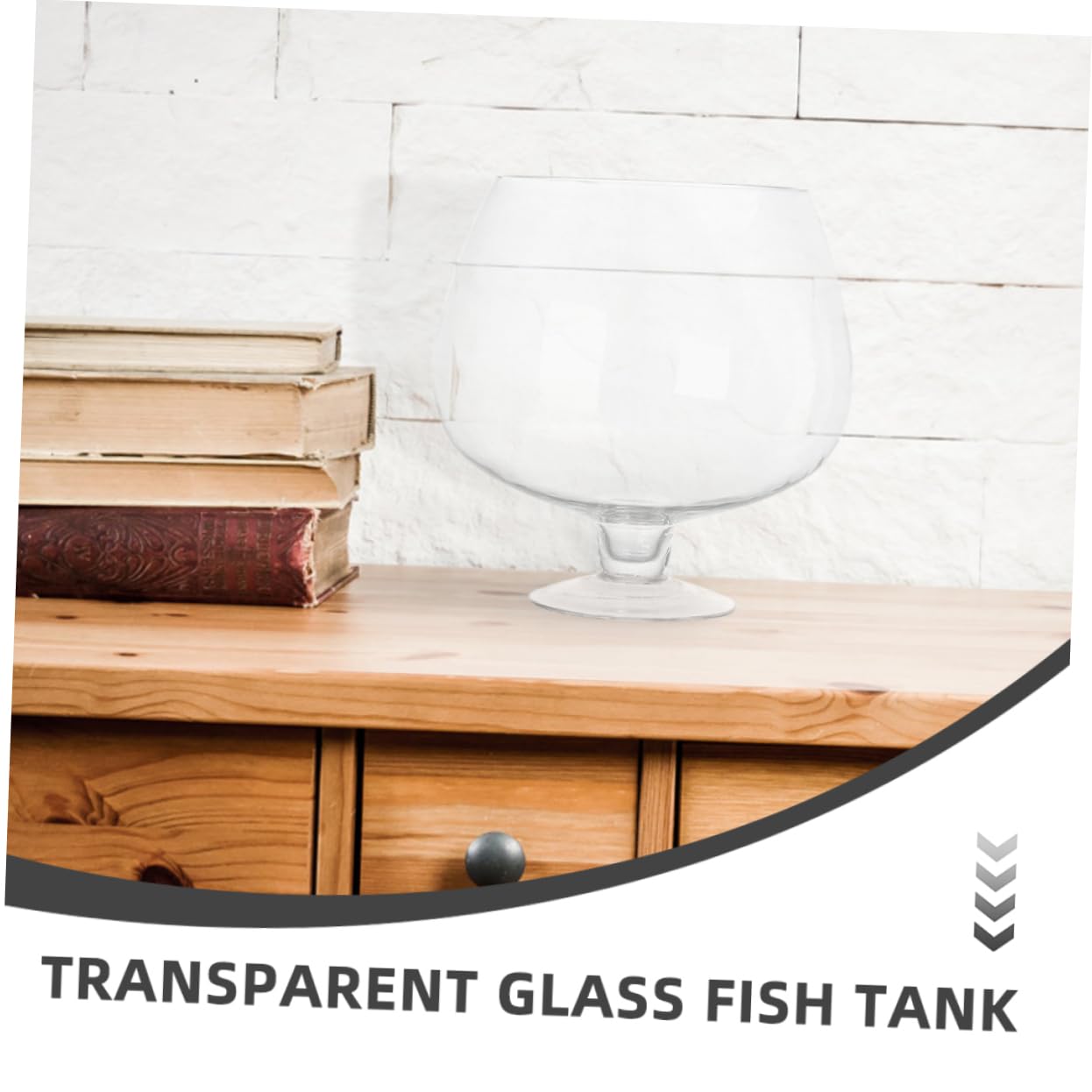 ULTECHNOVO Pecera De Transparente para Sobremesa Acuario Pequeño para Peces Dorados y Plantas como Pecera Decorativa De Escritorios