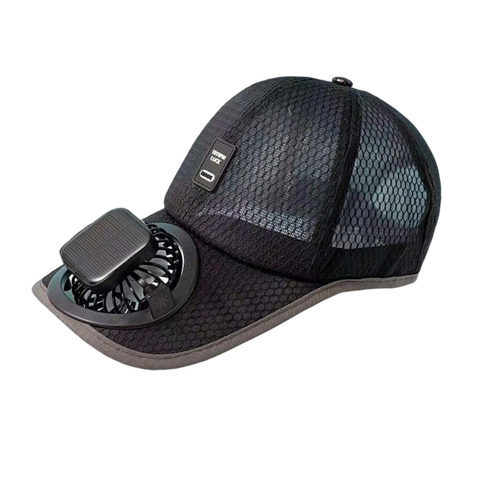Kaeltsyn Powered Cooling Baseball Cap with USB Rechargeable Battery and Adjustable Wind for Outdoor Activities Unisex Ventilated Cap