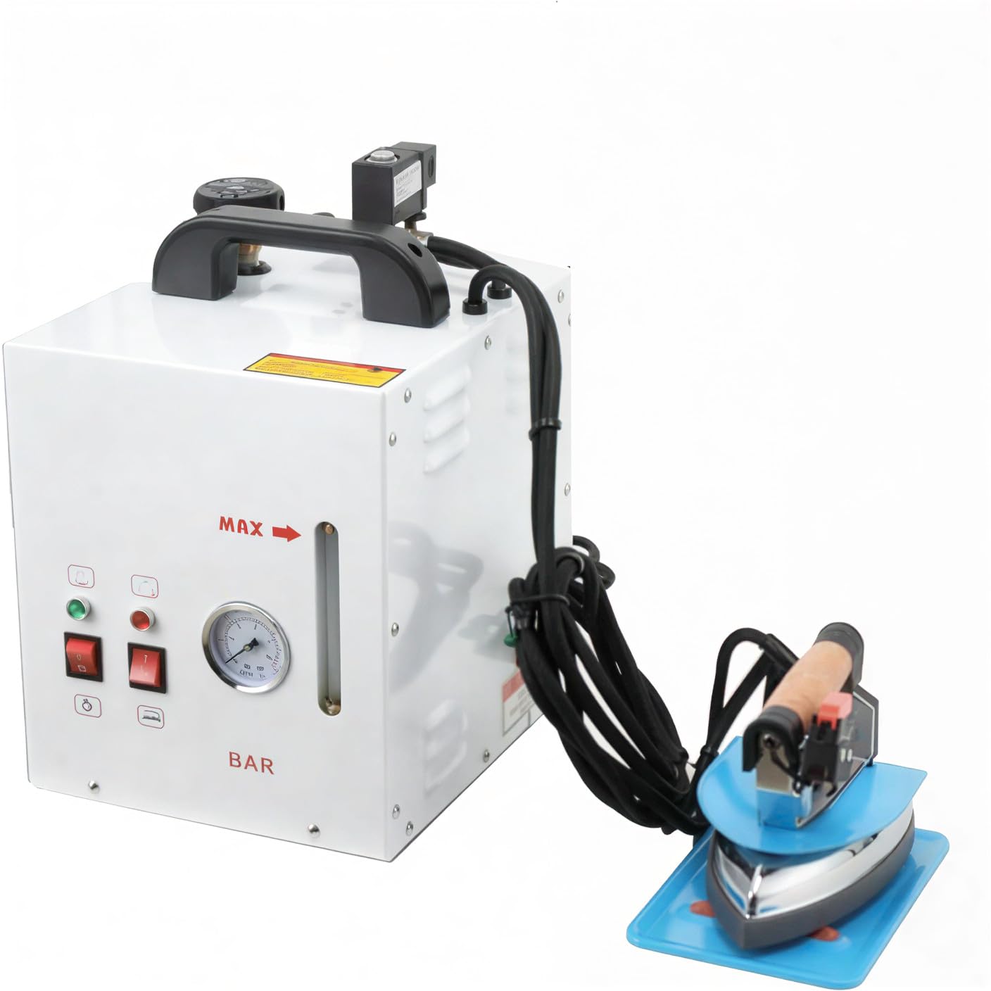 FHRKA Handheld Steam Iron & Boiler Station, 1600W Professional Electric Garment Steamer, 900W Boiler Unit for Clothes, Curtains