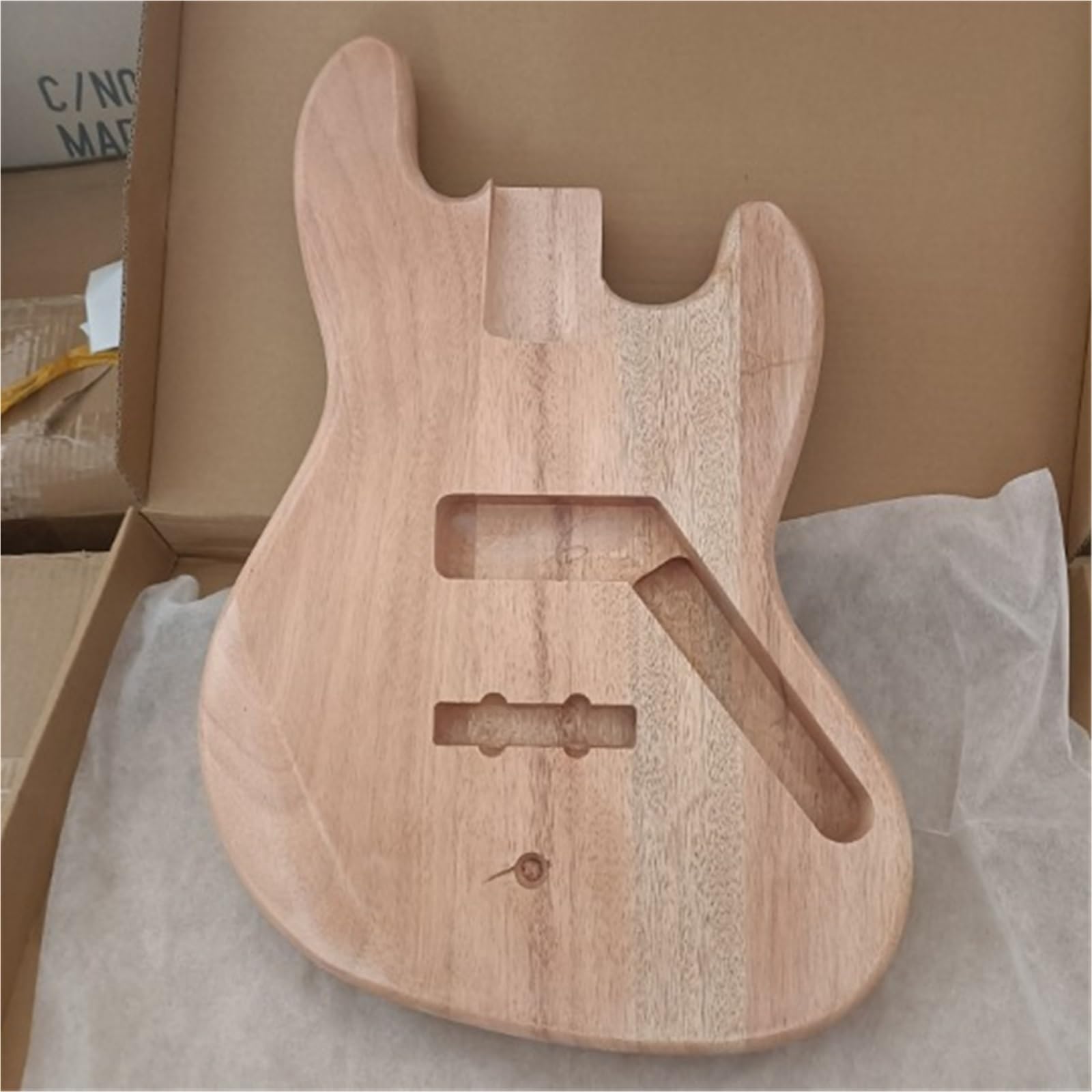 Guitar Body Kit Okoume Wood Electric Guitar Body DIY Modified Instrument Accessories For JB Bass