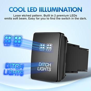 Amazon.com: Nilight Ditch Lights Push Button Switch 12V ON Off