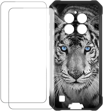 Oukitel G1 S 4G Compatible Screen Protector and Case - Tiger