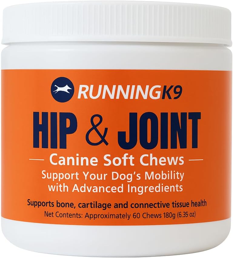 Hip & Joint Soft Chews for Dogs – Glucosamine, MSM, Turmeric & Collagen – Joint Support Supplement for Mobility, Flexibility & Comfort – 60 Count – Made in USA