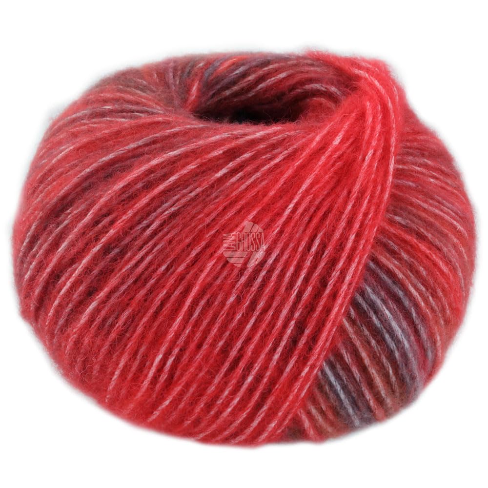 LANA GROSSA Picasso Soffilo – 50 g Garn, 210 m, 36% Baby Alpaka, 36% Merinowolle extrafine, 28% Polyamid