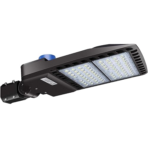 ledmo LED Parking Lot Light 200W, Commercial Outdoor Area Lighting with Dusk to Dawn Photocell, Super Bright 5000K 26000 LM Slipfitter Mount