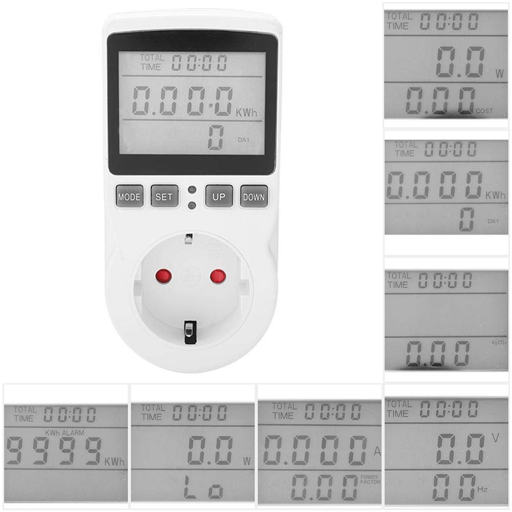 Buy Ciglow Electrical Meter Sockets Power Meter Monitor Socket with LCD Backlight,Power Meter