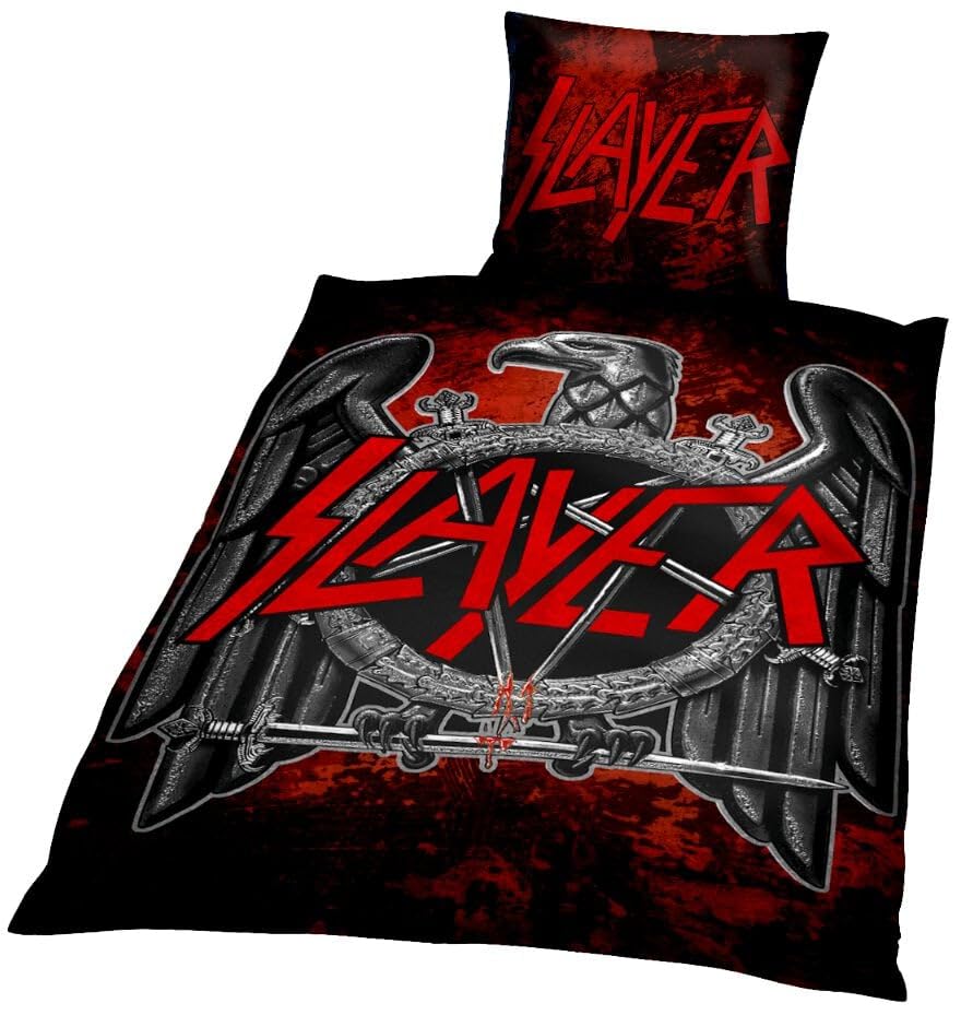 Slayer Eagle None Bettwäsche Multicolor 100% Baumwolle 135 x 200 cm/80 x...