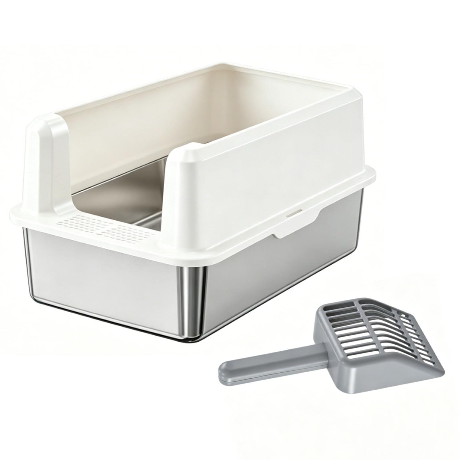 Dpofirs Lettera per Gatto in Acciaio Inox, Aprile Superiore, Extra Large
