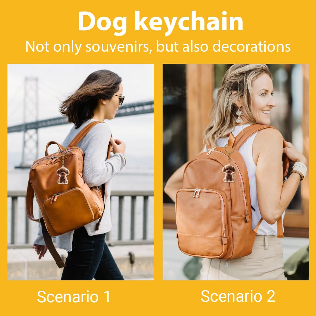 GXGM Portachiavi per riporre i peli di cane,Portachiavi souvenir con peli di cane
