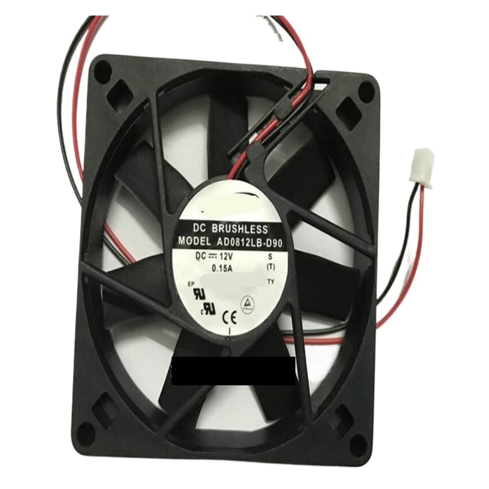 Uitgvdqat No Rgb Ad0812lb-D90 Dc12v 0.15A 8015 Two-Wire Double-Ball Cooling Fan