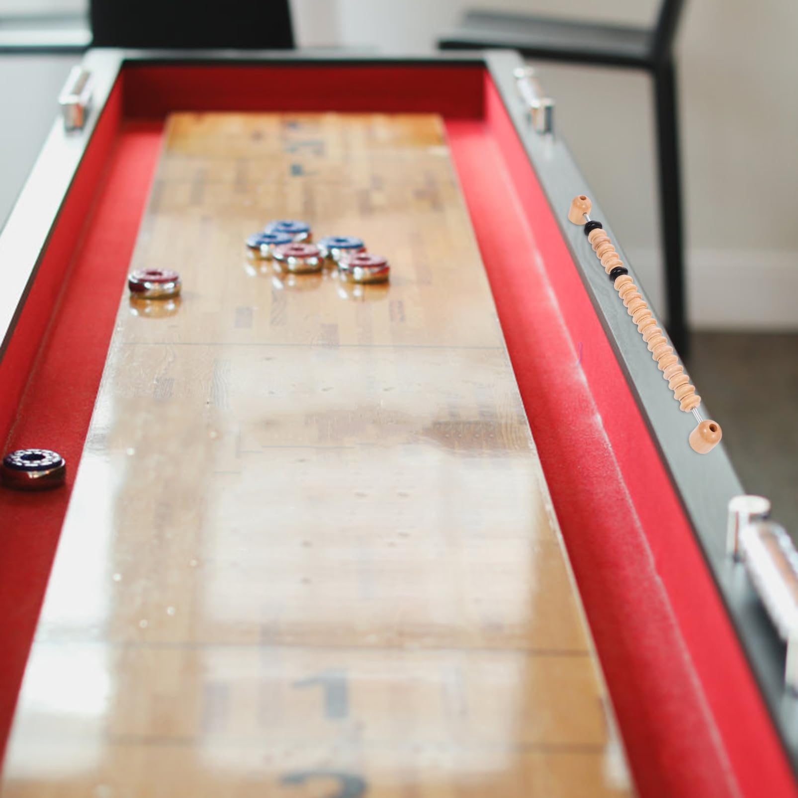 HEMOTON 1 Set Segnapunti Legno per Shuffleboard e Biliardino Accessori per Giochi da Tavolo Facile Installazione e Materiali Resistenti per Utilizzo Duraturo