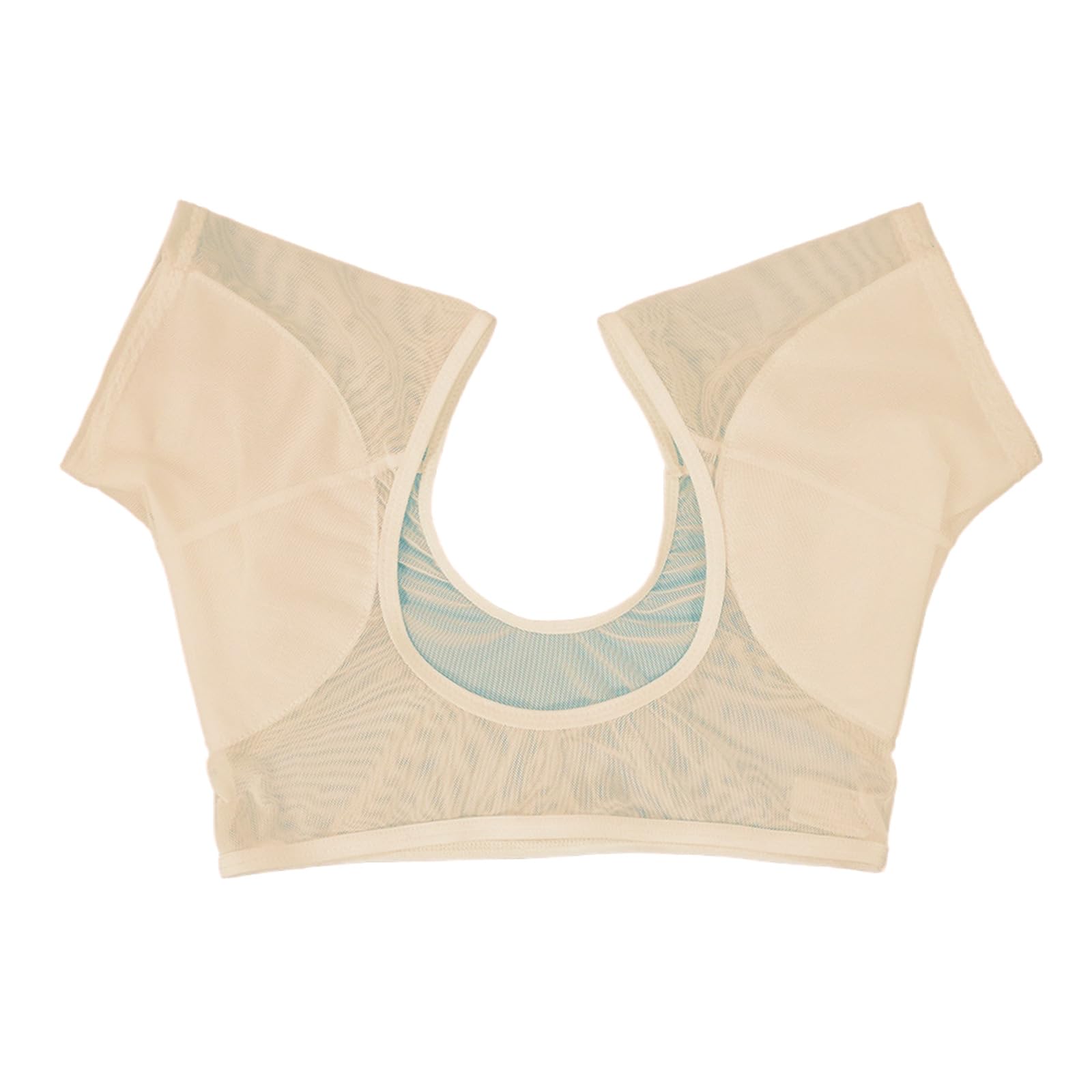 Underarm Sweat Vest Armpit Proof Pads Underwear T-Shirt Under Armpits Anti Short Sleeve Mesh Top for Women Athletic Sweat Protection T-Shirt