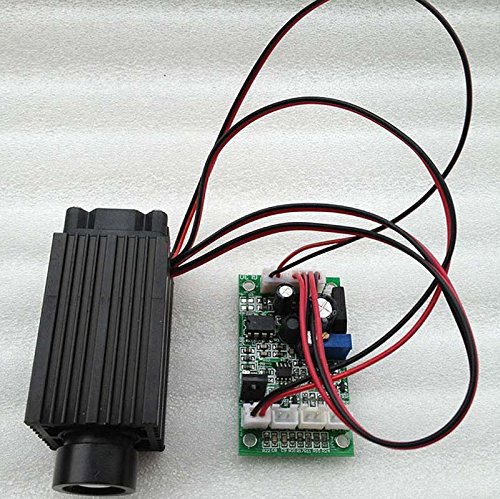 12V Fat Beam 532nm M W G-L80 Green Diode Laser Dot Module 33x33x78mm w/Driver out & TTL 0-20KHz