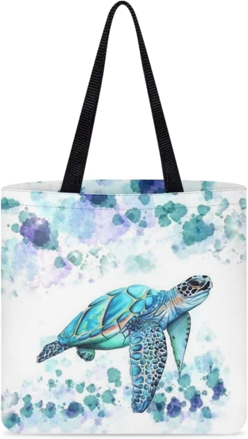 KUIFORTICanvas Tote Bags for Women Reusable Grocery Bags Large Dirty Clothes Bag Portable Shopping Handbag