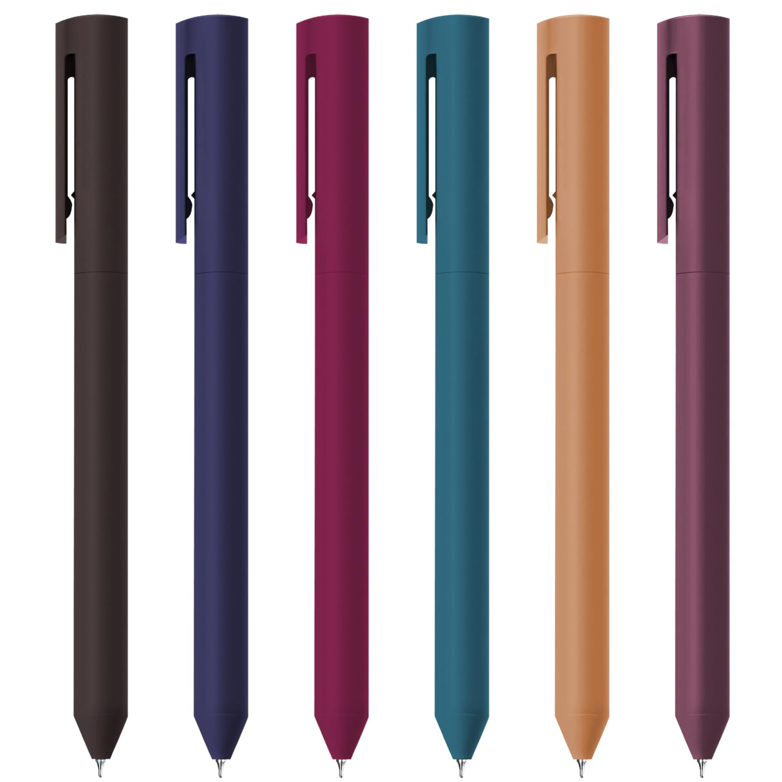 6Pcs Retro Colored Pens