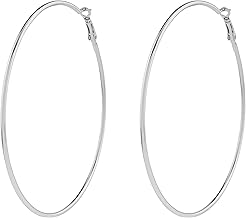 Accessorize London Large Simple Hoop Earrings|One Size