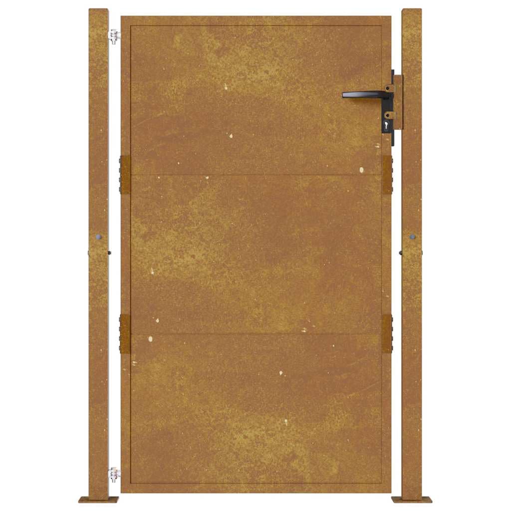 Portal de jardín 100x125 cm de acero corten