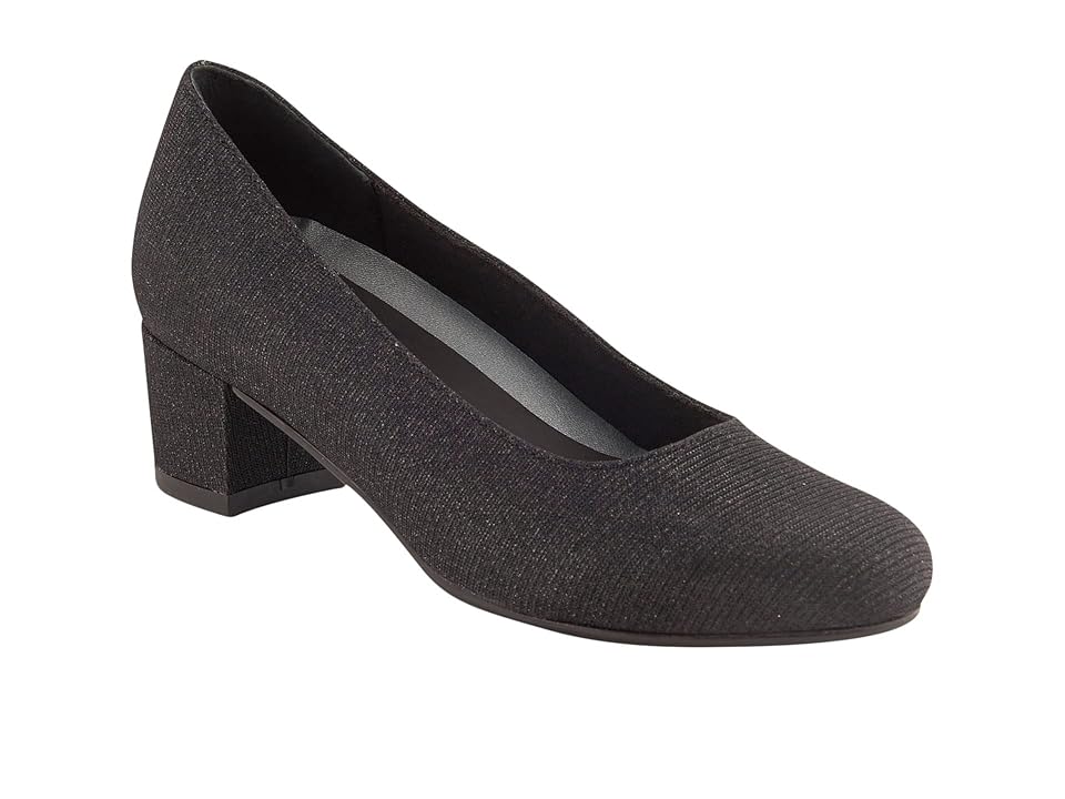 David Tate Suave (Black Metallic) High Heels INTERNATIONAL SHIPPING