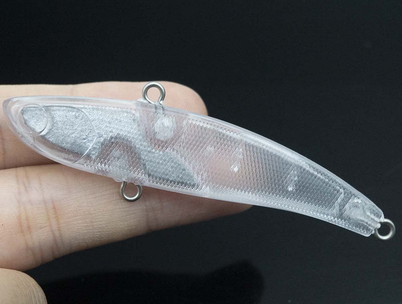 10PCS Unpainted Fishing Pencilbait 7.5cm 12g Lipless Popperbaits Artificial Fishing Tackle with Free 3D Fishing Eye