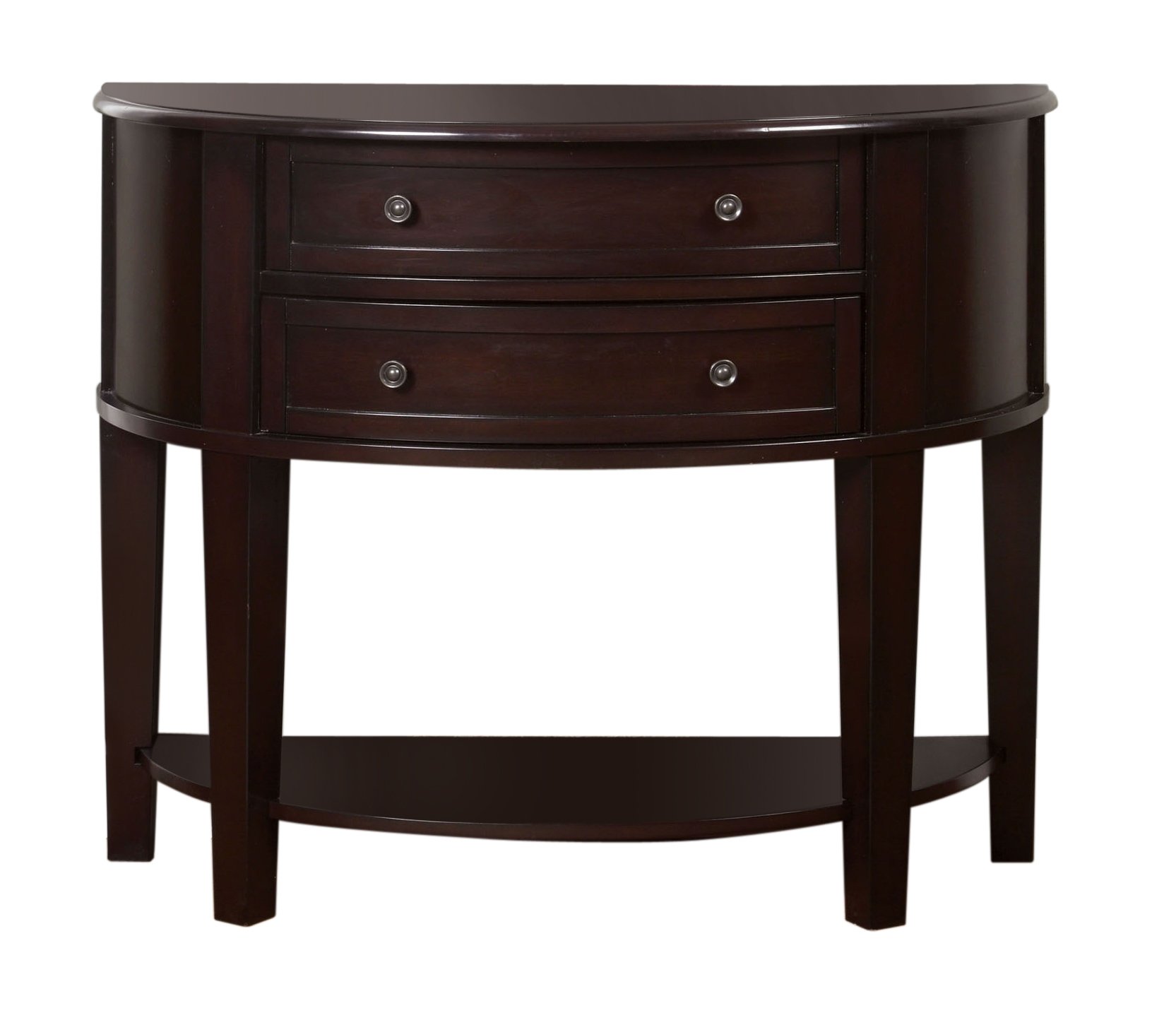 Furniture of America Bonnite Bonitte SemiCircle Console Table, Espresso, OneSize, Buy Online
